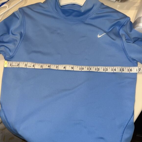 Nike Long Sleeve Light Blue Dry Fit Athletic Top Turtleneck Size Med - Picture 4 of 6